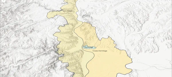 Wine map of France showing all major appellations