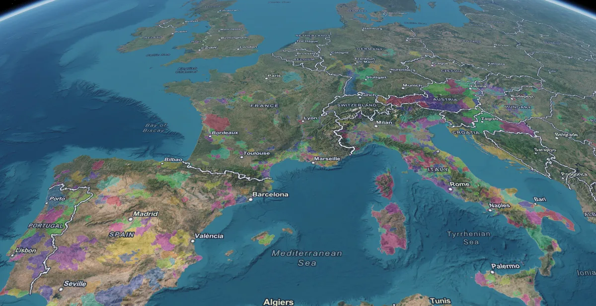SommGeo Globe: 3D interactive wine map of the entire world